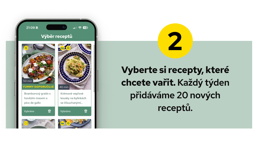 Krok 2: Vyberte si recepty