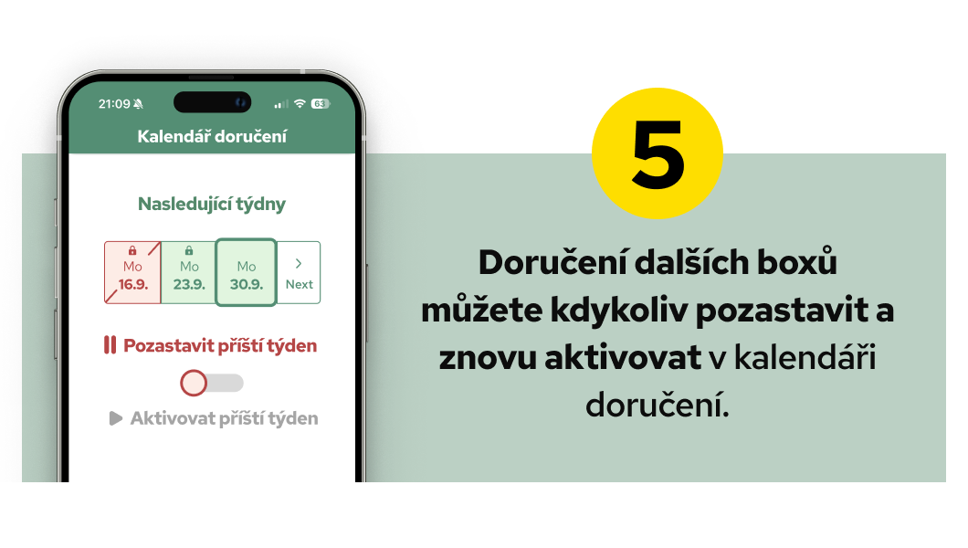 Krok 5: Spravujte doručení v kalendáři